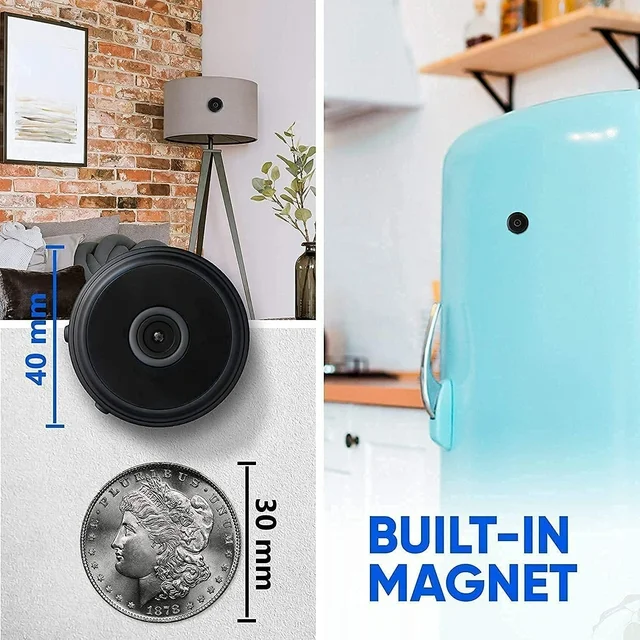 Kalsten | Mini Wireless Magnetic Camera with Audio and Video Live Feed