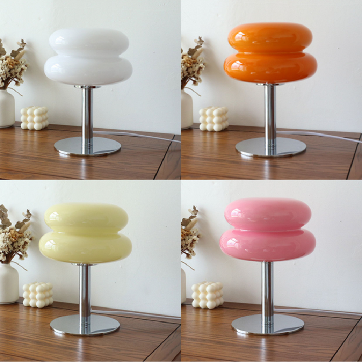 DESIGNER GLASS TABLE LAMP - AMBIENT LED LAMP FOR BEDROOM AND STUDY | Kalsten