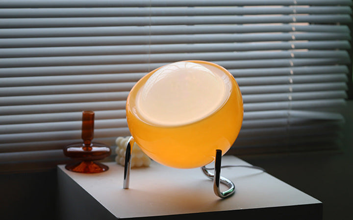 Scandinavian Glass Table Lamp for Atmosphere Kalsten
