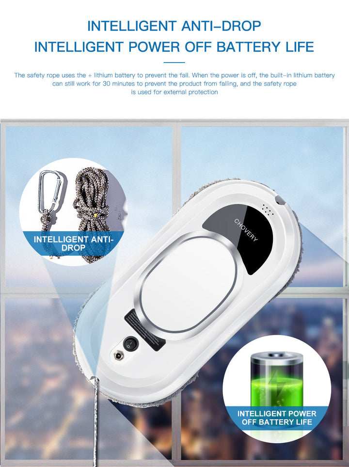 Robot Window Cleaner with Remote Control