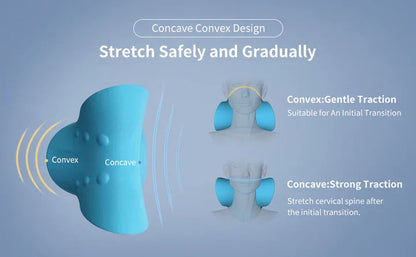 Skanto | Neck and Shoulder Stretcher – Cervical Traction Pillow for Spinal Alignment and Massage