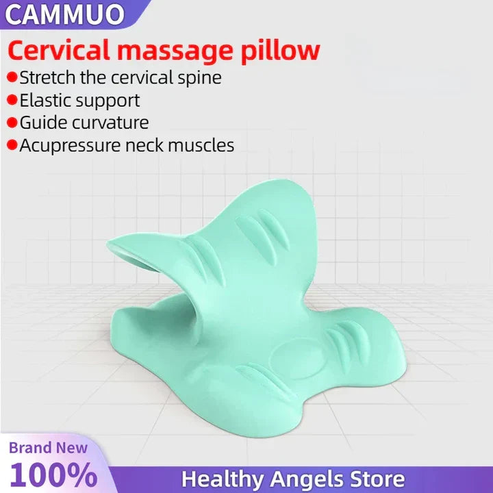 Skanto | Neck and Shoulder Stretcher – Cervical Traction Pillow for Spinal Alignment and Massage