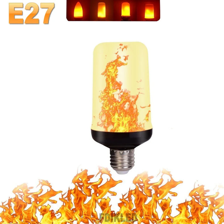 LED FLAME LIGHT PARTY LAMP - 4 MODES FIRE SIMULATION | Kalsten
