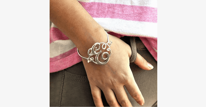 Kalsten | The New Trendy Monogram Initial Script Bracelet