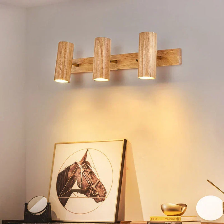 Modern Wall Lamp made of Walnut Wood - Scandinavian LED Wall Lamp for Living Room & Dining Room | Kalsten