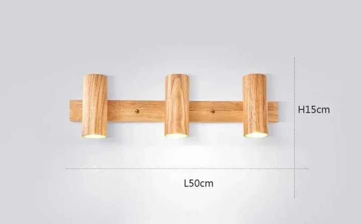 Modern Wall Lamp made of Walnut Wood - Scandinavian LED Wall Lamp for Living Room & Dining Room | Kalsten