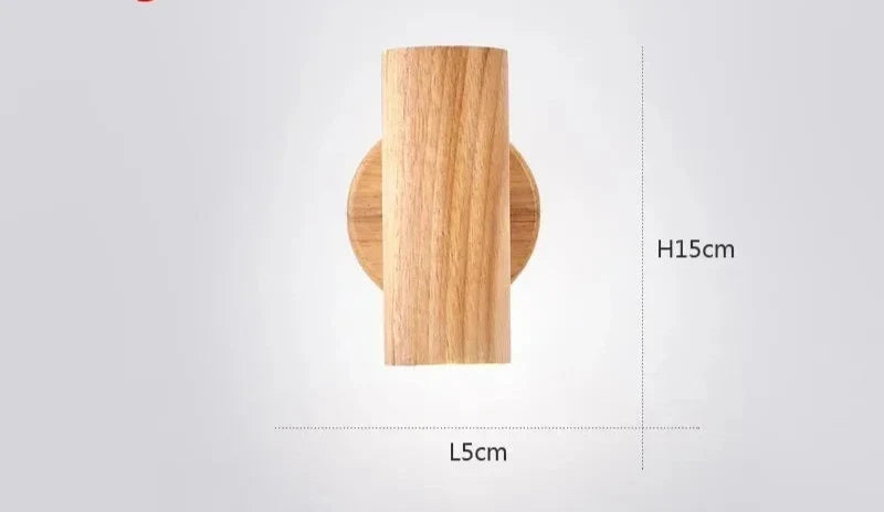 Modern Wall Lamp made of Walnut Wood - Scandinavian LED Wall Lamp for Living Room & Dining Room | Kalsten