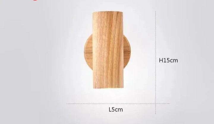 Modern Wall Lamp made of Walnut Wood - Scandinavian LED Wall Lamp for Living Room & Dining Room | Kalsten