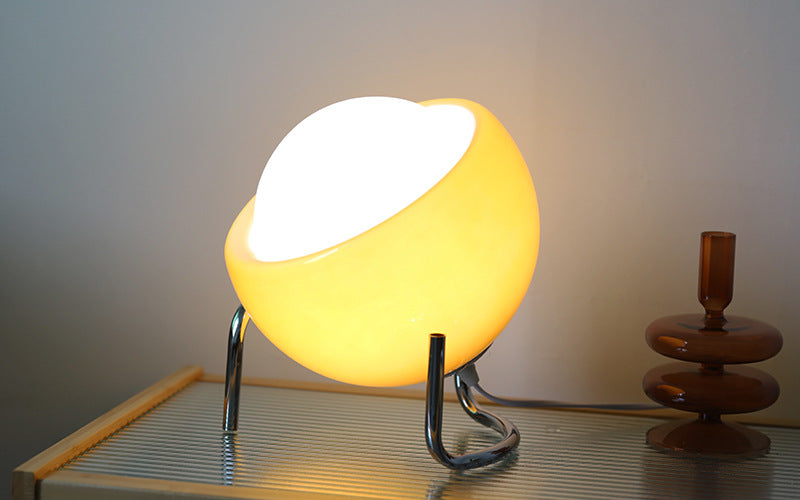 Scandinavian Glass Table Lamp for Atmosphere Kalsten