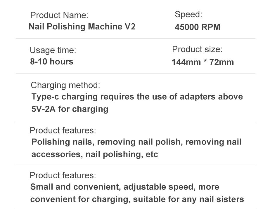 BowLift | ProNail 45000RPM Electric Nail File – Portable Rechargeable E-File for Manicure & Acrylic Nails | Low Noise