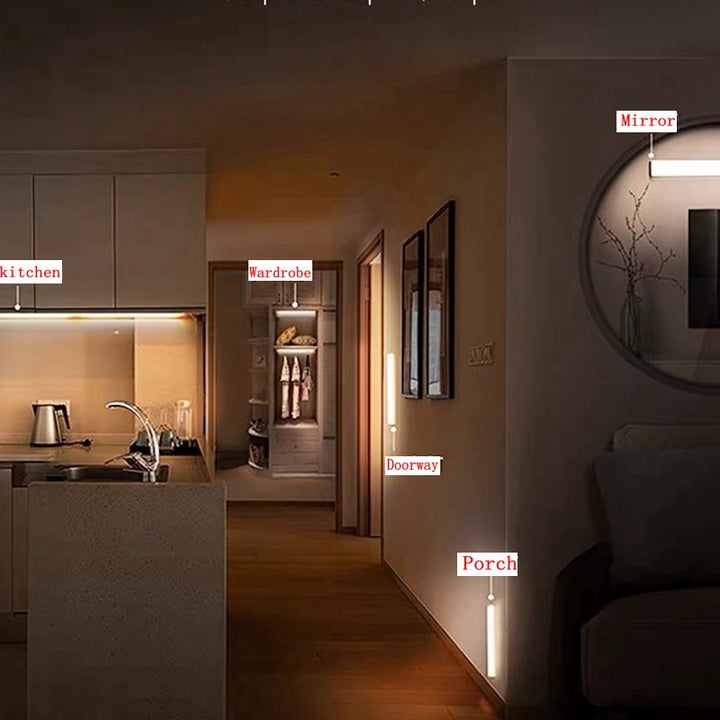 WIRELESS LED NIGHT LIGHT WITH MOTION SENSOR AND RECHARGEABLE BATTERY | Kalsten