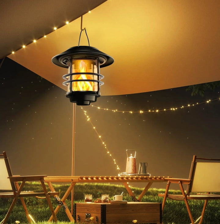 Kalsten | Solar Wireless Waterproof Flickering Sun Flame Lantern Light | - WallLant
