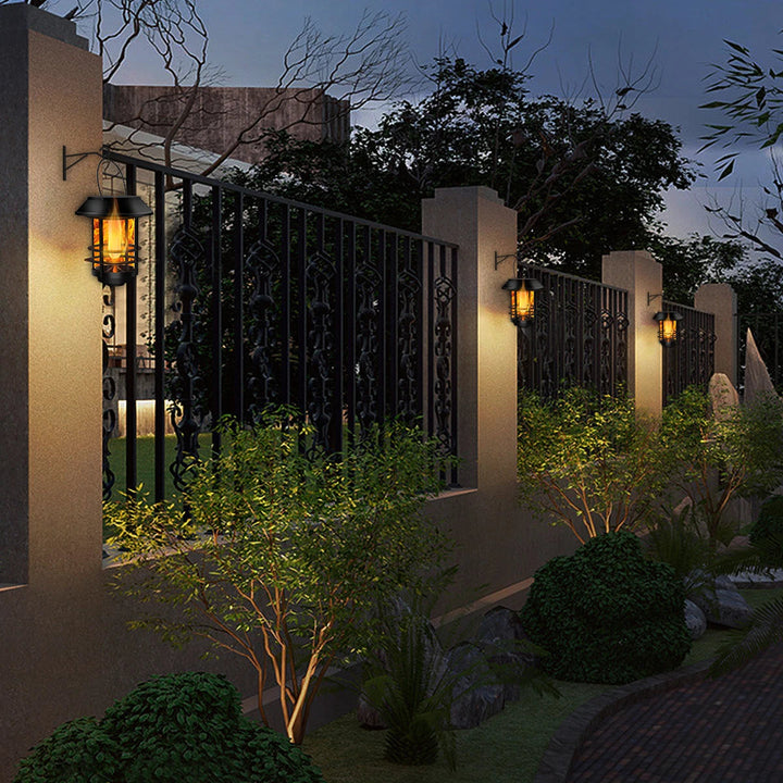 Kalsten | Solar Wireless Waterproof Flickering Sun Flame Lantern Light | - WallLant