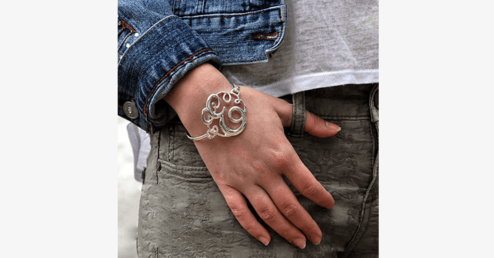 Kalsten | The New Trendy Monogram Initial Script Bracelet