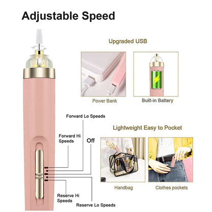 Skanto | 5-in-1 Electric Nail Care Device – Portable Manicure Tool with LED Light