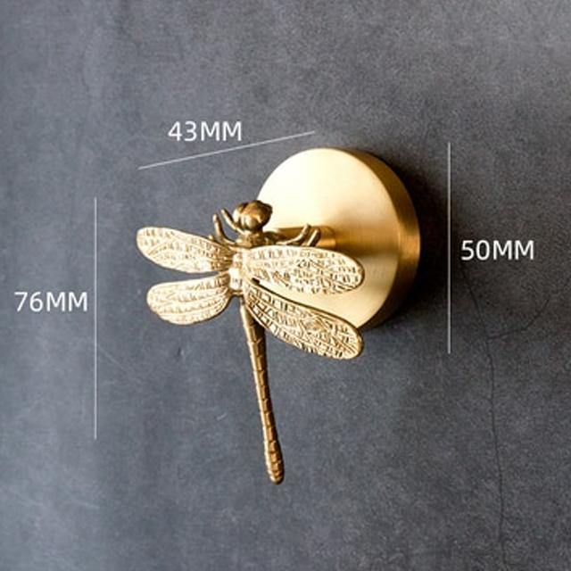 Golden Brass Wall Hooks – Handmade Animal Designs for Stylish Wall Decoration | Kalsten