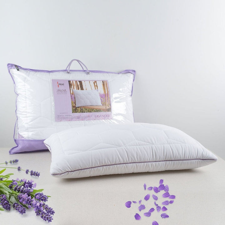 Kalsten | Luméa Lavender Suede Sleep Pillow | Anti-bacterial, hypoallergenic pillow for sensitive skin
