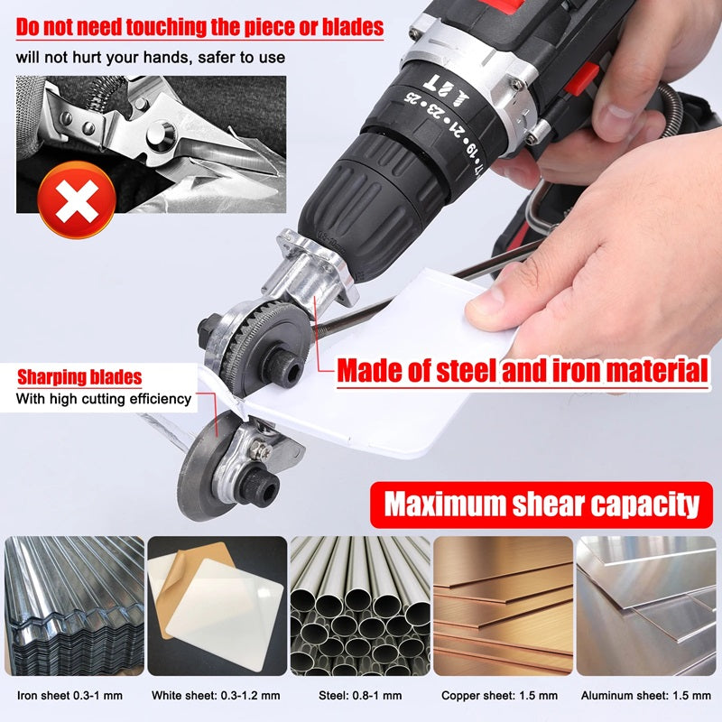 Kalsten | Heavy-Duty Metal Cutting Adapter for Drill