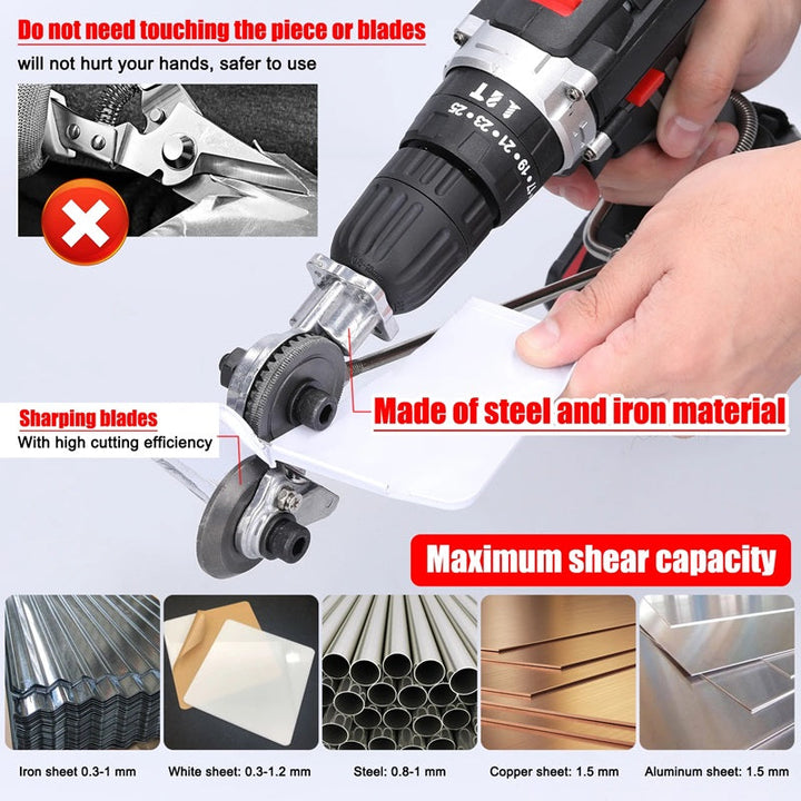 Kalsten | Heavy-Duty Metal Cutting Adapter for Drill