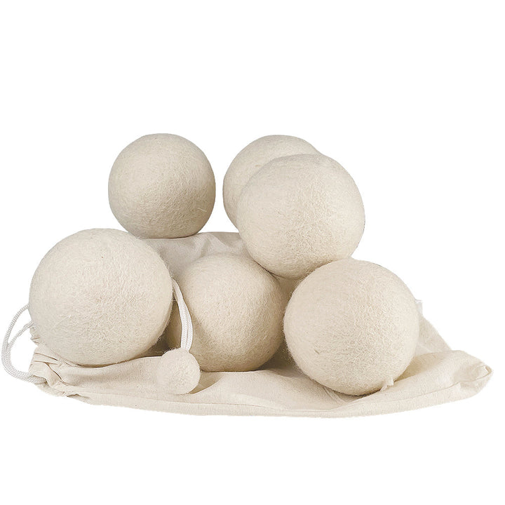 Dry balls made of 100% pure wool (6 laundry balls) | Kalsten