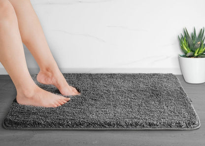 Skanto | Luxura UltraSoft Bath Mat | Super-Absorbent Microfiber Bathroom Mat with Non-Slip Backing