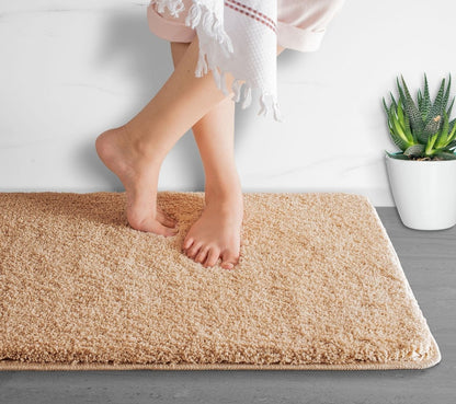 Skanto | Luxura UltraSoft Bath Mat | Super-Absorbent Microfiber Bathroom Mat with Non-Slip Backing