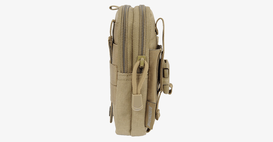Kalsten | Military Waist Bag - Made of Nylon - Waterproof Design - Zipper Closure - Attach with Belt - Travel Gear - Outdoor - Available in 3 Colors