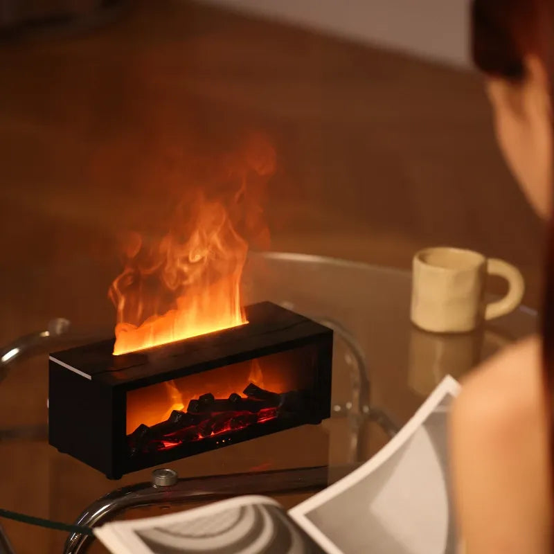 VlamMist Aroma Diffuser 300ml – Scent Lamp with Flame Effect | Kalsten