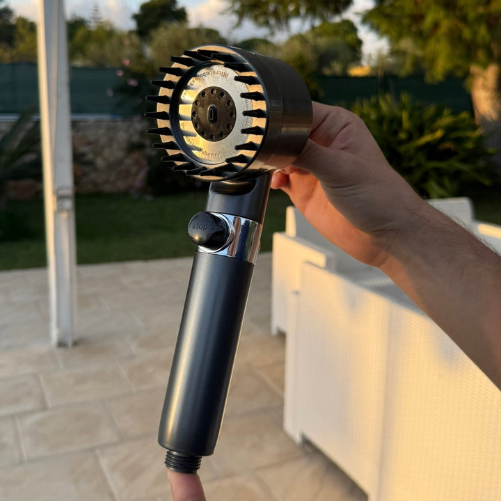 PowerStraal Showerhead with Filter and 3 Adjustable Spray Options | Kalsten