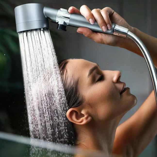 PowerStraal Showerhead with Filter and 3 Adjustable Spray Options | Kalsten