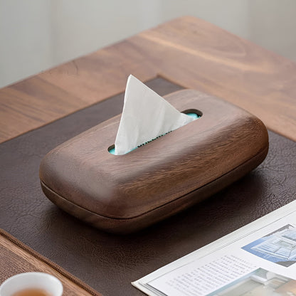 Walnut Wood Tissue Box – Elegant and functional | Stylish Home Accessory | Karnz