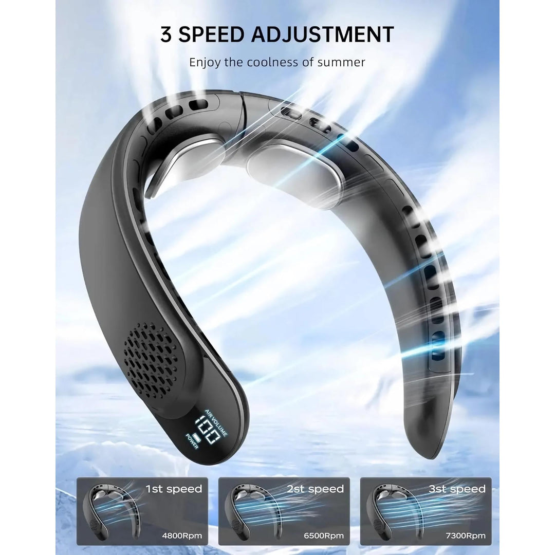 Portable Neck Fan with Rechargeable Cooling for Outdoor Sports | Kalsten