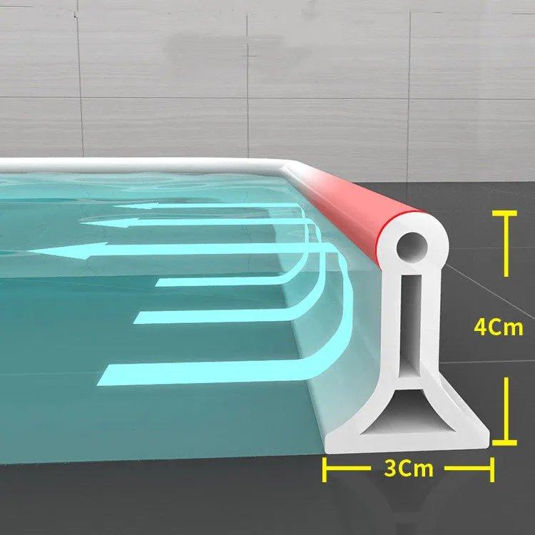 FlexiSeal Shower Edge — No more wet floors and frustration in the bathroom, stay dry – completely without installation stress! | Kalsten