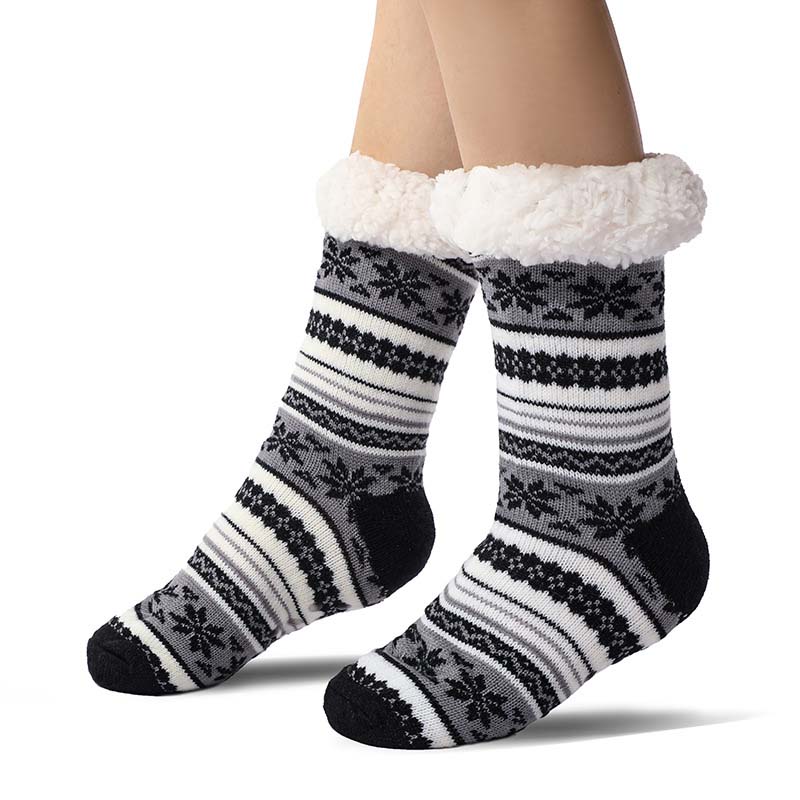 Skanto | Snowflake Ultra-Thick Cashmere Slipper House Socks