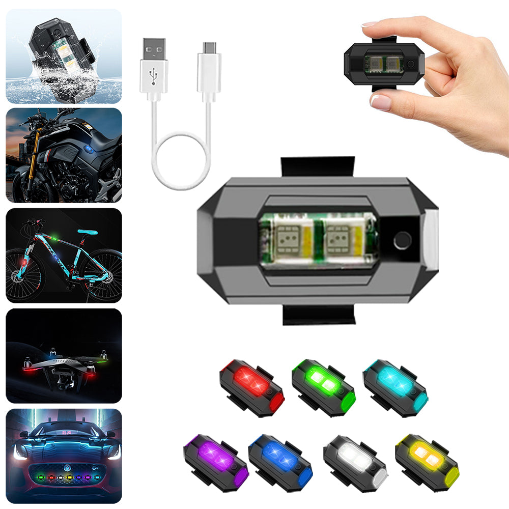 Kalsten | 7 Colour LED Aircraft Strobe Light with USB Charging