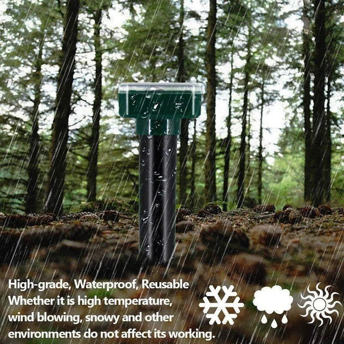 Skanto | Sonic Green Solar Animal Repeller | For Moles, Moles & Snakes | Weather-Resistant & Eco-Friendly