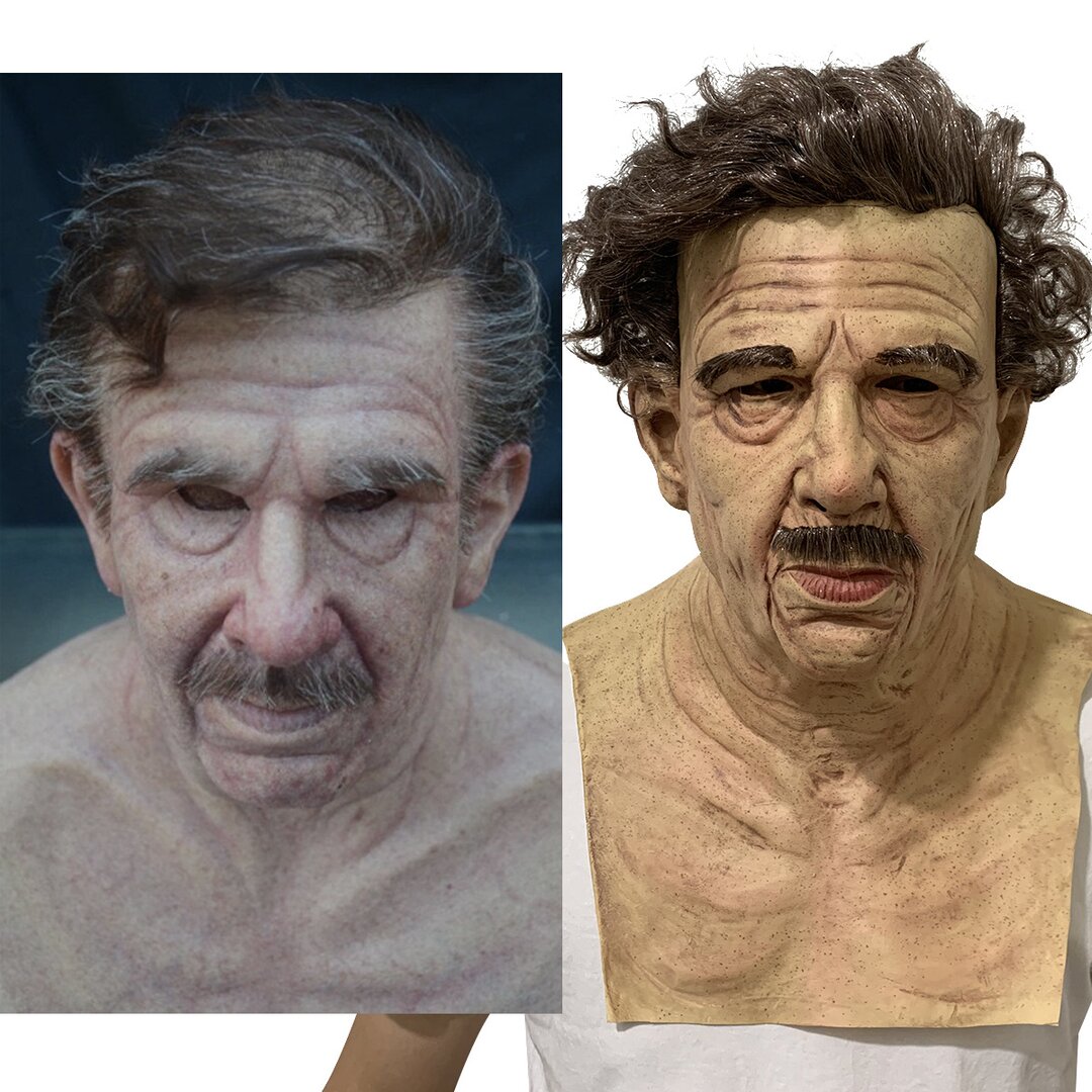 Kalsten | Creepy Old Man Mask – Realistic Latex Halloween Mask for Adults
