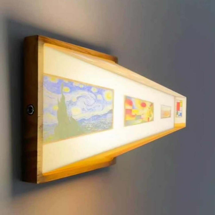 3D Illusion Night Light Gallery Bedside Picture Style Creative Modern Simulate Sunshine Drawing Night Light Gift | Kalsten