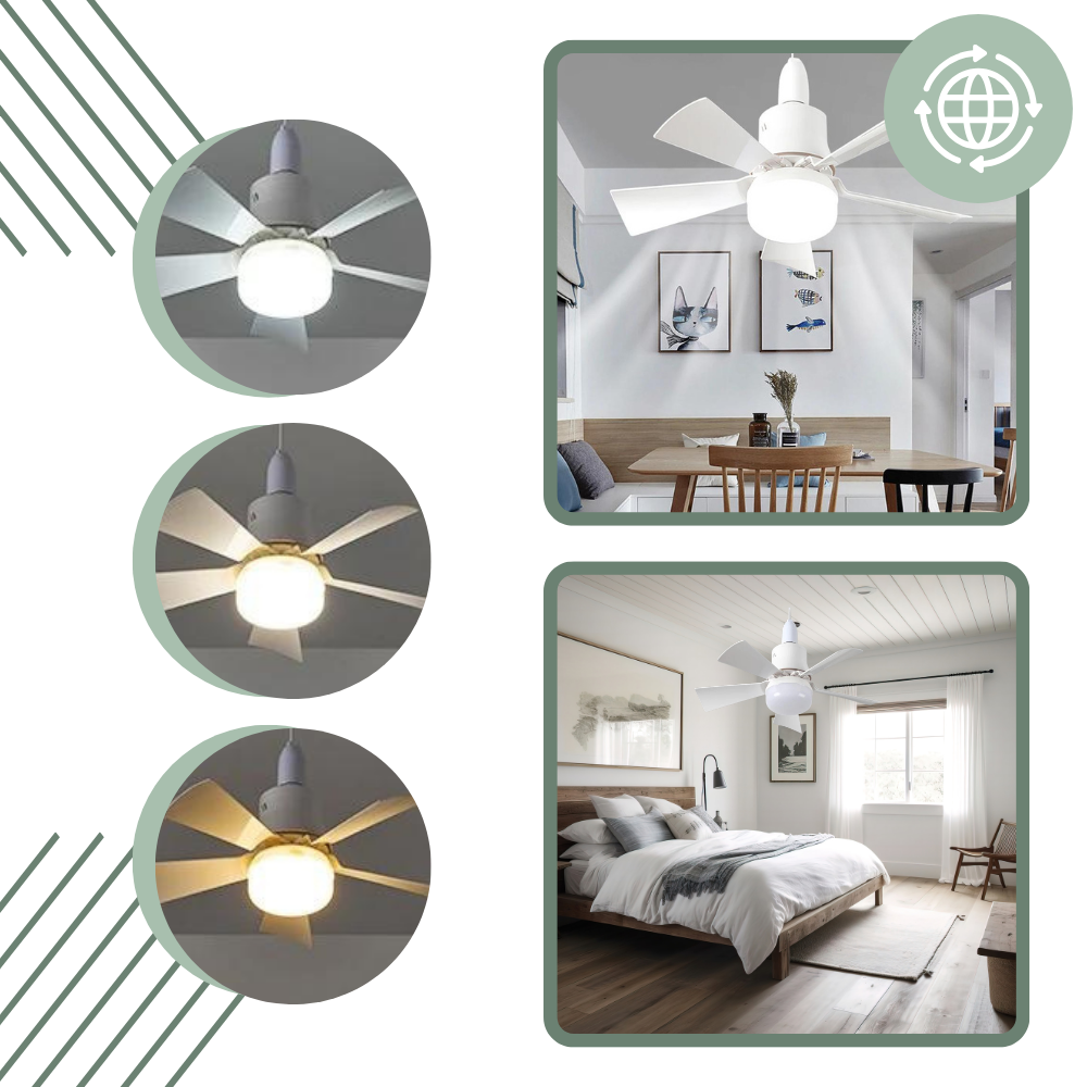 E27 Socket Fan Light | Kalsten