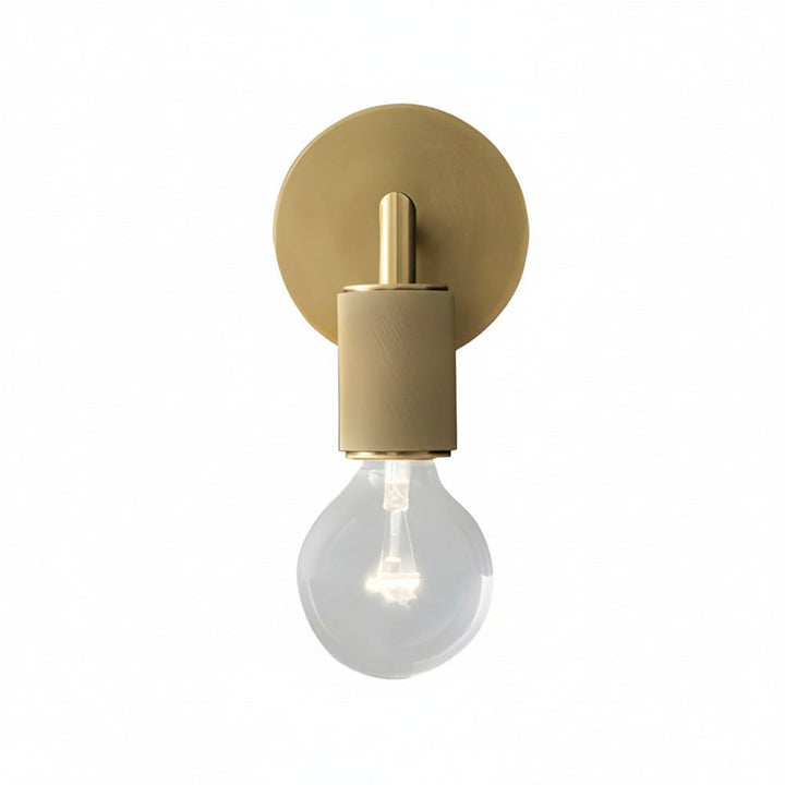 LED Wall Sconce Light – Modern Postmodern Gold Glass Minimalist (25x12cm / 9.8x4.7in) | Kalsten