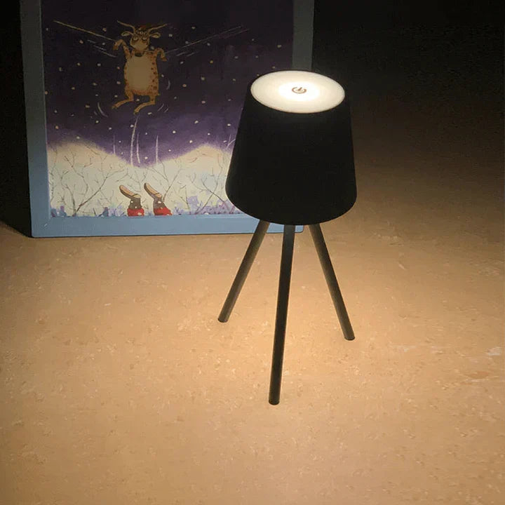 Nordic tripod table lamp - Stylish wireless LED night light Kalsten