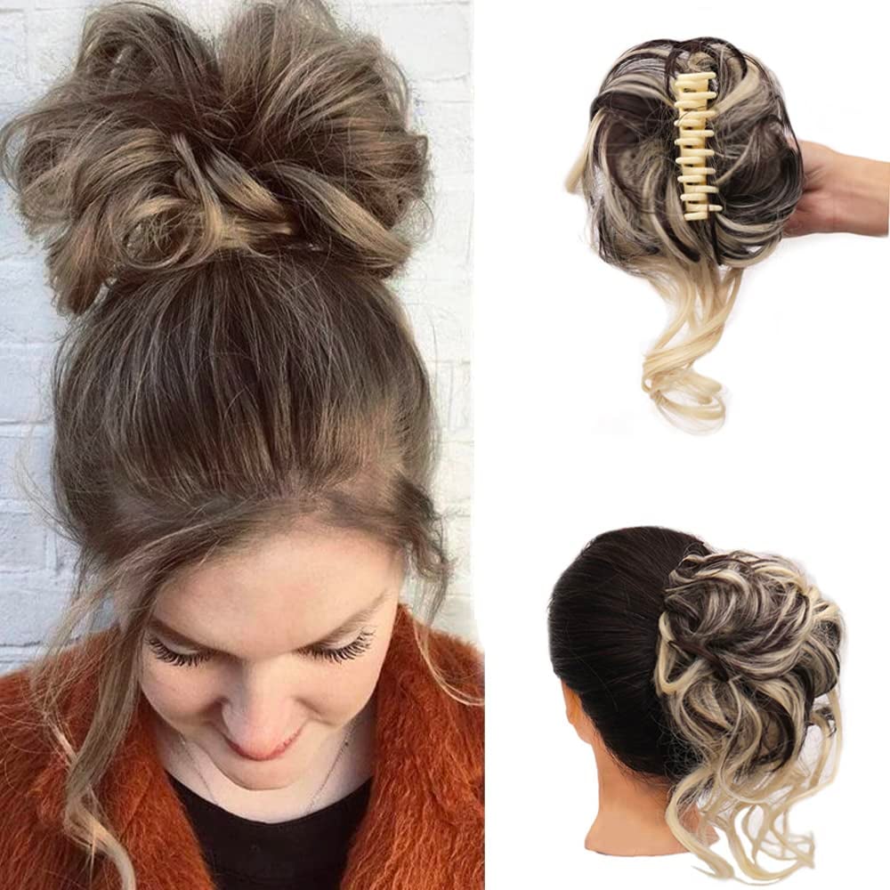 Curly Bun Hair Claw Clips Kalsten