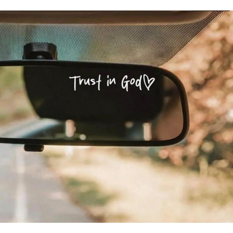 Kalsten | “Trust in God” Rear-View Mirror Decal