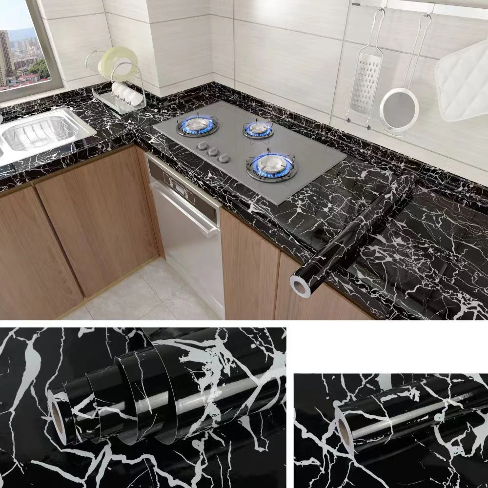 MarbraGuard – Self-adhesive oil-resistant kitchen film Kalsten