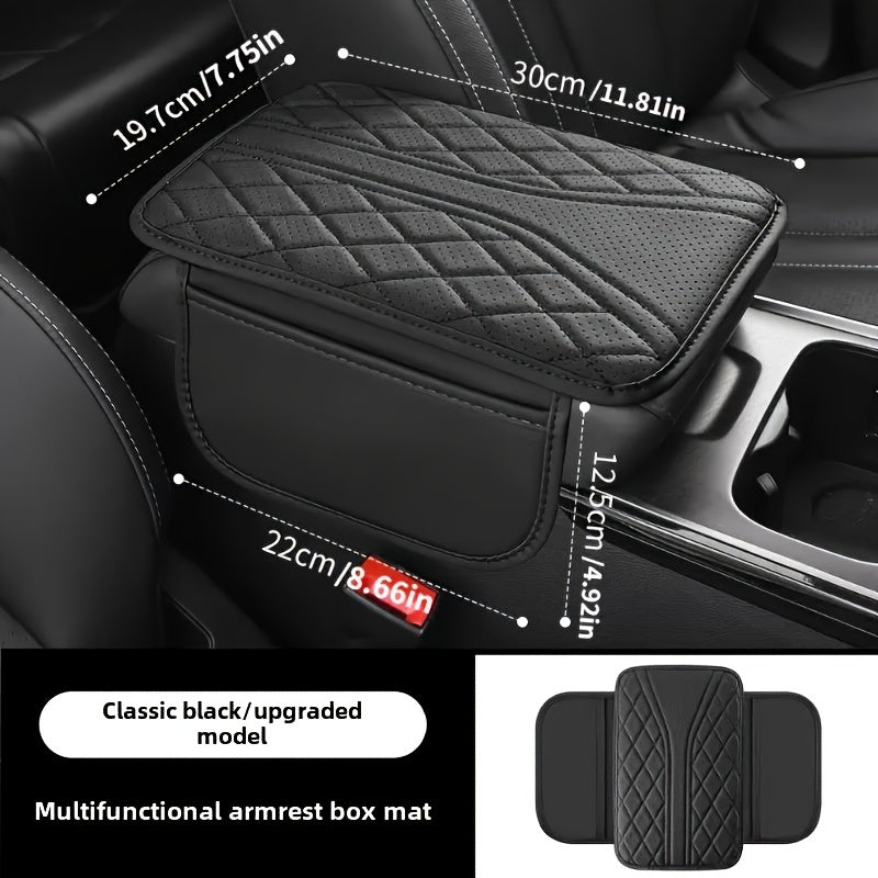 Car Armrest Organizer PU Leather with Pocket | Kalsten