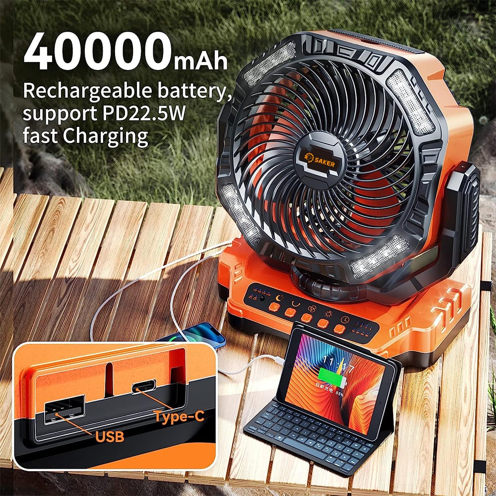 Rechargeable Camping Fan | Kalsten