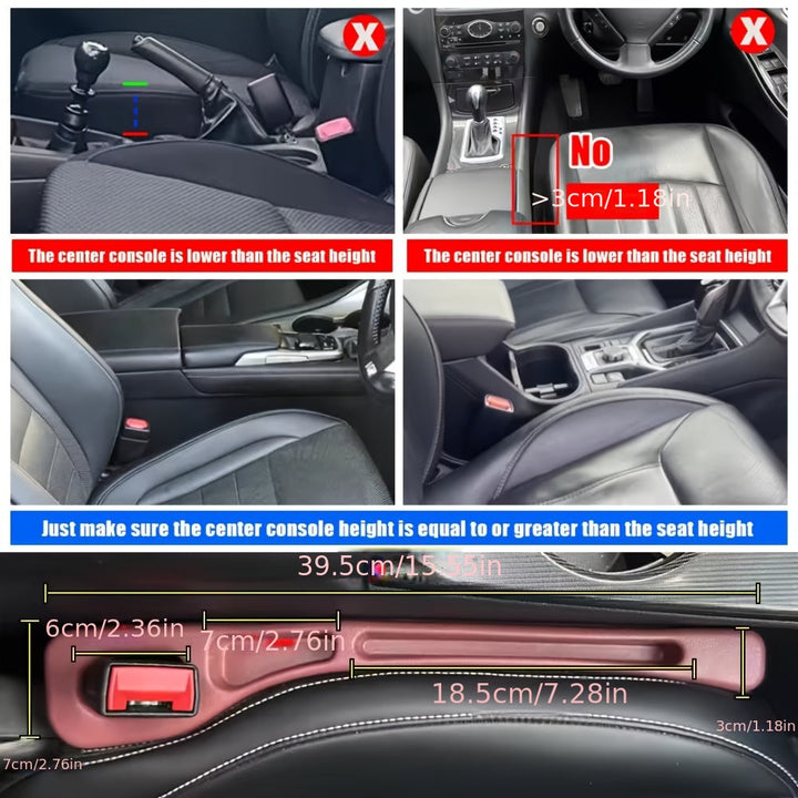 Seat Gap Organizer Car 2 Piece Set | Kalsten