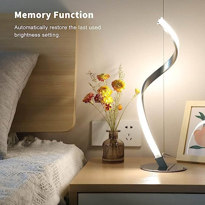 Snake Lamp Spiral Table Lamp Bedroom Bedside Small Night Lamp | Kalsten