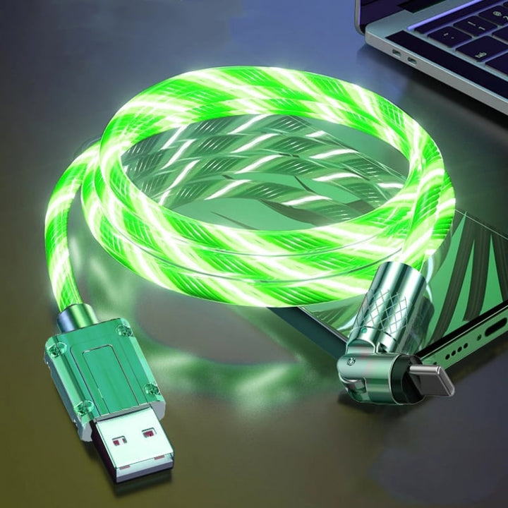 Kalsten | Magnetic Charging Cable | 540° Rotating Connector | Fast Charge with LED Glow