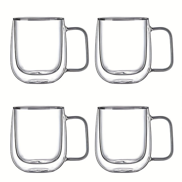 ThermoSip Double-Walled Glass Mug (Heat-Resistant)